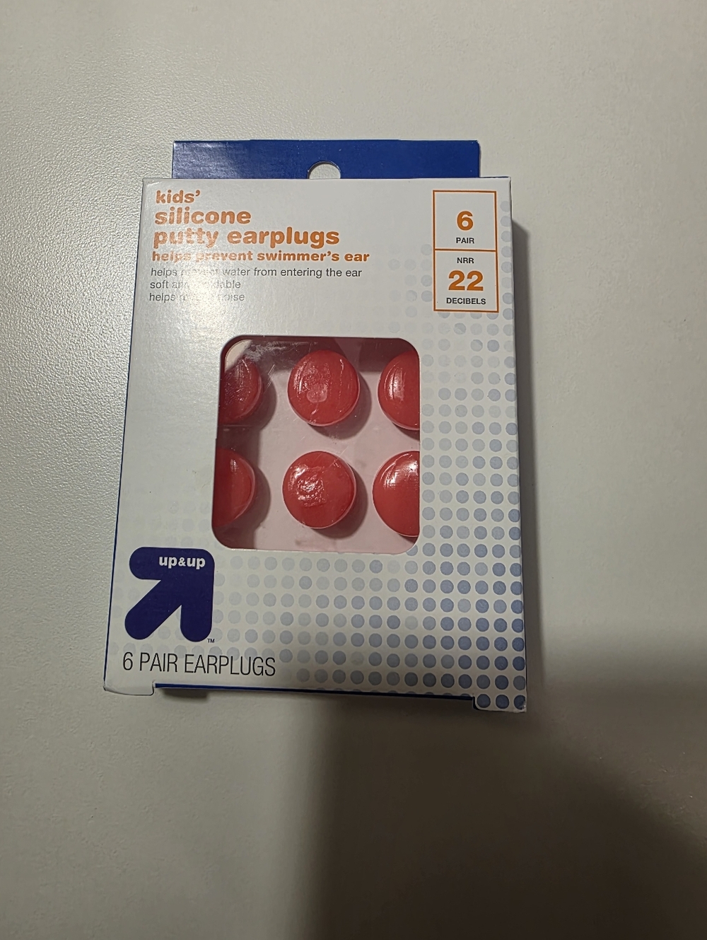 New in Box - Up & Up Kids' Silicone Putty Earplugs - 6 pair - NRR 22 decibels